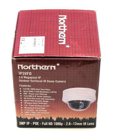 Northern Outdoor Varifocal IR Dome Camera