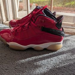 Jordan 6s Rings Gym Red