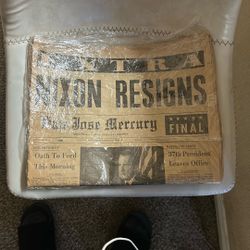 Antique Nixon Newspaper 