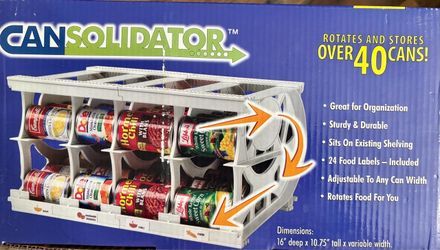 Shelf Reliance CanSolidator 40+ Can Pantry Organizer – New/Open Box