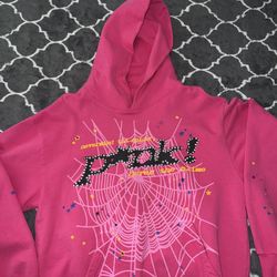 Pink SP5DER Hoodie