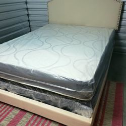 NEW QUEEN-SIZE MATTRESS AND BOX SPRING