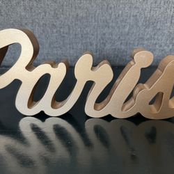 Gold Paris Sign 
