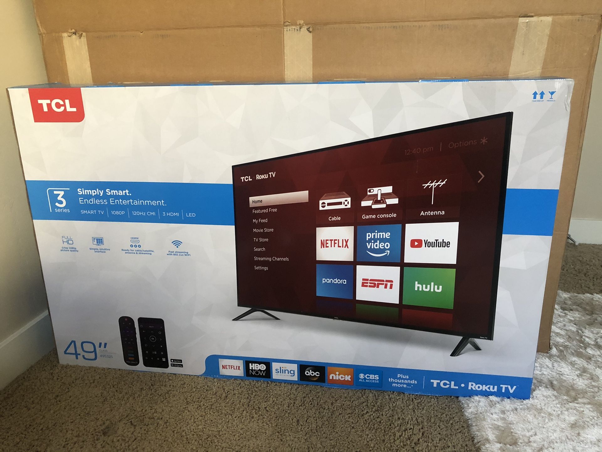 49” TCL Roku TV Brand New In Box