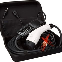 Duosida Level 1+2 EV Charger(120-240V,16A,25ft) Portable EVSE Home Electric Vehicle Charging Station Universal