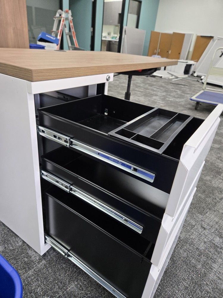 4ft Wide By 2ft Deep Solid Desk 1 File Cabinet Letter Size