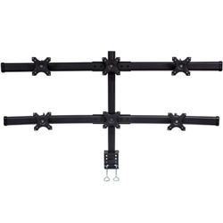 Curved 6 Monitor Mount Stand - C-Clamp 
