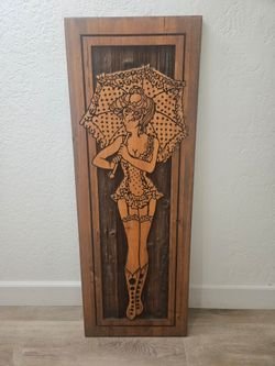 Pre WWII  1940 Americana Wooden Folk Art