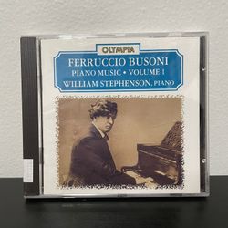 Ferruccio Busoni Piano Music Volume 1 CD William Stephenson RARE Olympia 1993