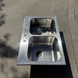 ELKAY Parkway Drop In Double Bowl Kitchen Sink 