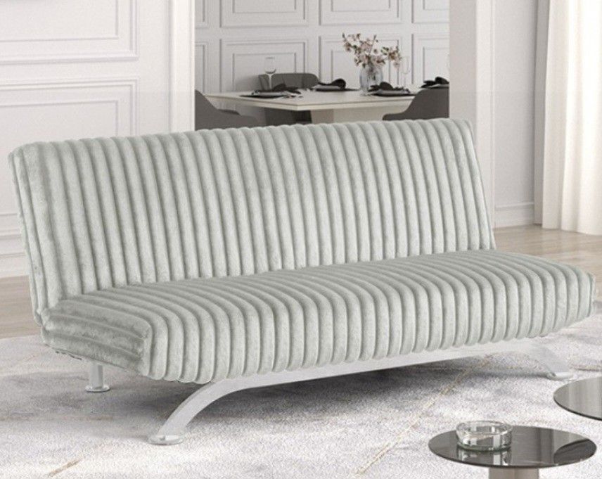 Brand New Grey Futon Sofa Sleeper