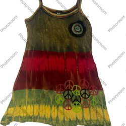Rising International VINTAGE Boho/Hippie Embroidered Dress (XL) Sleeveless