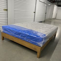 Queen Bed Frame With Mattress
