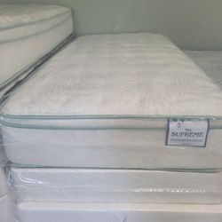 Twin Size Mattress For Sale - 10" Hybrid Medium Firm Comfy Bed - $150