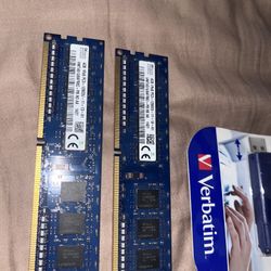 Hynix Ram Sticks And Verbatim Flash Drive