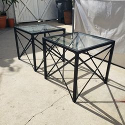 Side Tables In Excellent Condition 