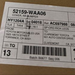 Toyota Supra Rear Bumper Cover and More
