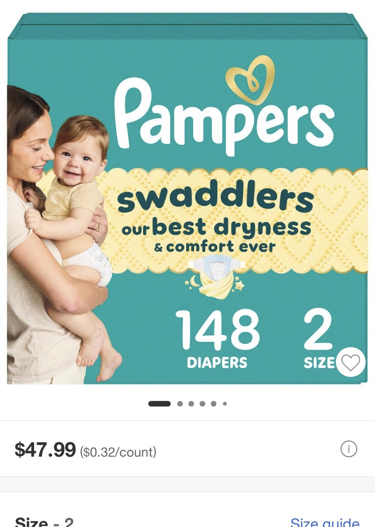 Pampers Size 2 (148 Count)