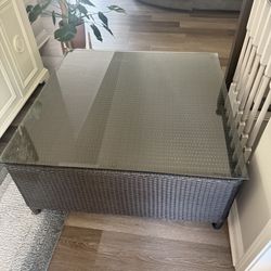 Frontgate Stylish & Durable Wicker Outdoor Table