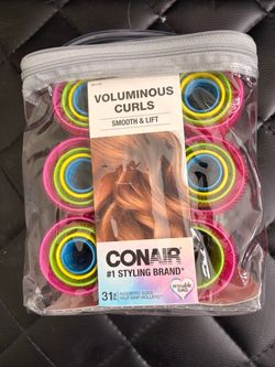 Conair Voluminous Curls Self-Grip Rollers 31-Pack