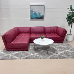 🛋️ Red Modular Sectional sofa/ couch
