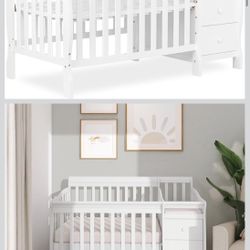 Crib With Changing Table And Dresser - $70