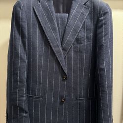 Suitsupply Navy Pinstriped Suit 38R !NEW!