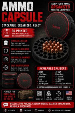 Ammo Capsule – Stackable Storage Solution