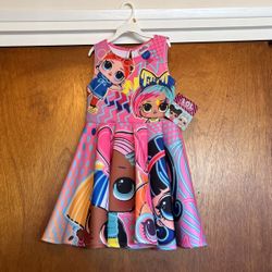 LOL Baby Doll Style Dress For Little Girls Size 7/8