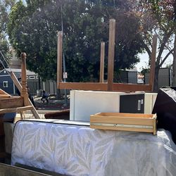 Free furniture, TV table, mattress, bunkbeds bed, and chair, chairs, table, tables