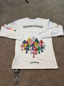 Medium multi-color Chrome heart tee