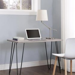 Gray Oak Computer Desk 