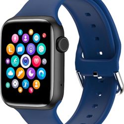 Brandnew(Blue) Smart Watch for Android iOS Phones Compatible with iPhone Samsung, 2.01'' Touchscreen Fitness Tracker Smartwatch with Call/SMS/Heart Ra