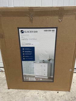 Glacier Bay Bannister 30” Single Sink Pearl Gray Freestanding Bath Vanity
