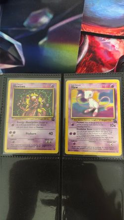 Pokemon Mewtwo and mew promos