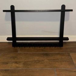 Black entry shelf/rack