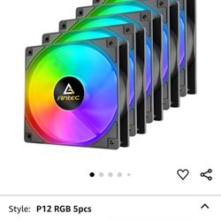 Tons Of 120mm PC Case Fans Antec Uphere Rgb Lian Li Corsair Gentle typhoon