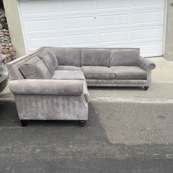 Grey King Size Sectional Couch 9.4x9.4 Ft