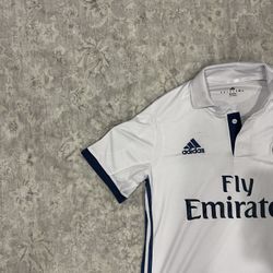 White Vintage Real Madrid Adidas Jersey 