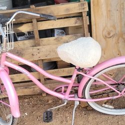 Pink Cruiser Style Bike