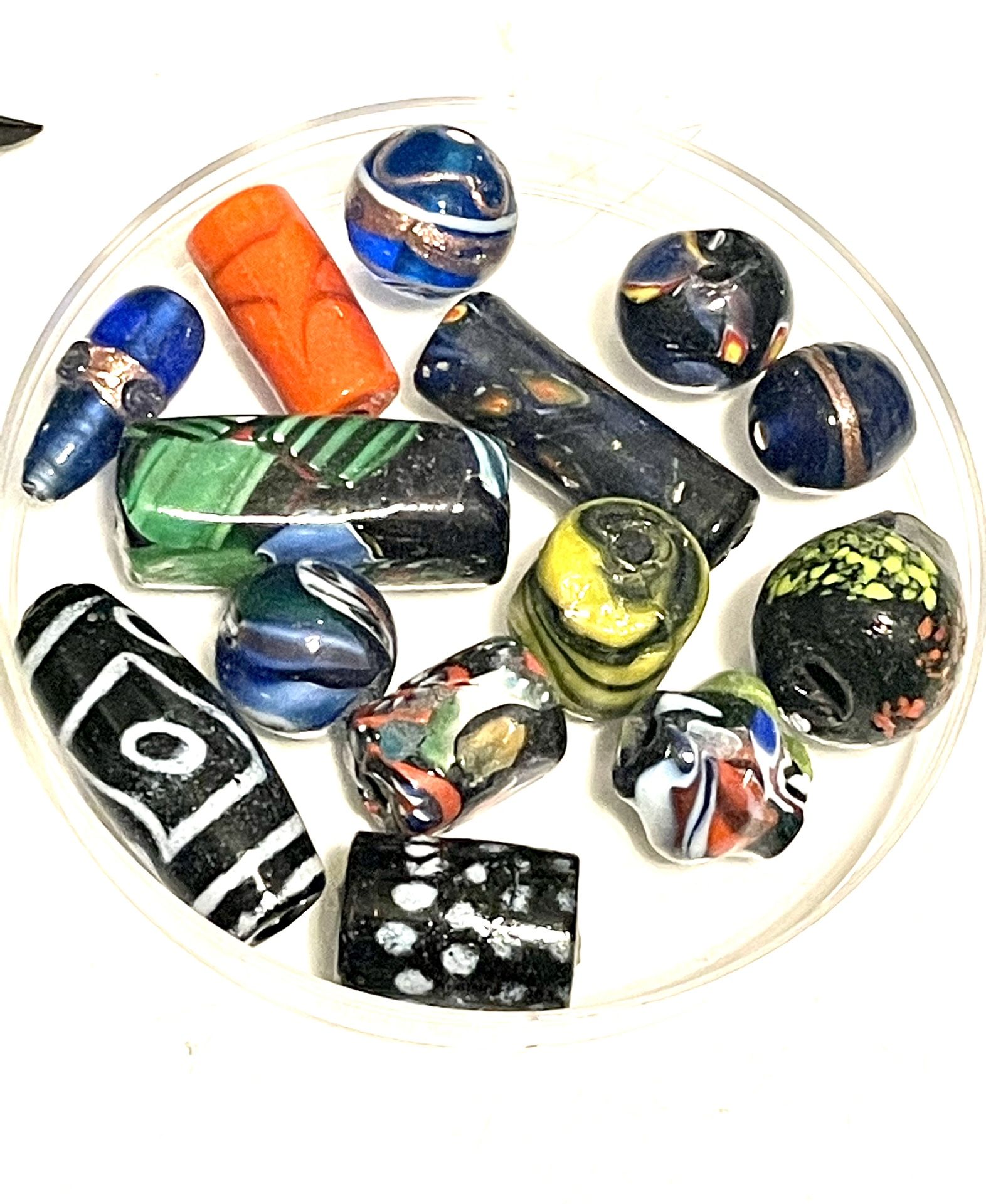 Variety Lot Of Handmade Glass Beads