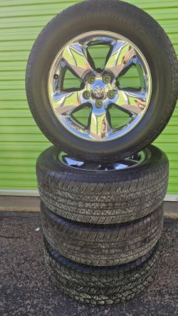 20" RAM 5 LUG ..RIMS & TIRES