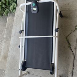 Foldable Manual Small Walking Treadmill Incline Walking Exercise Machine with Digital LCD Display