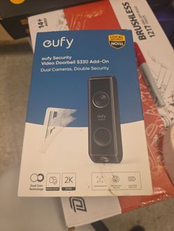 Eufy Security Video Doorbell S330 Add-On Dual Cameras Double Security