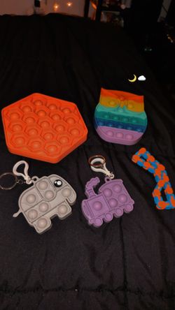 Pop It Fidget Toy Bundle Set of 5