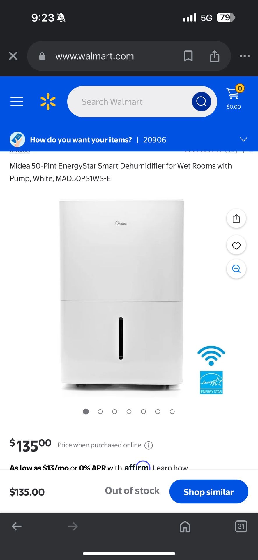 Midea 50-Pint Dehumidifier