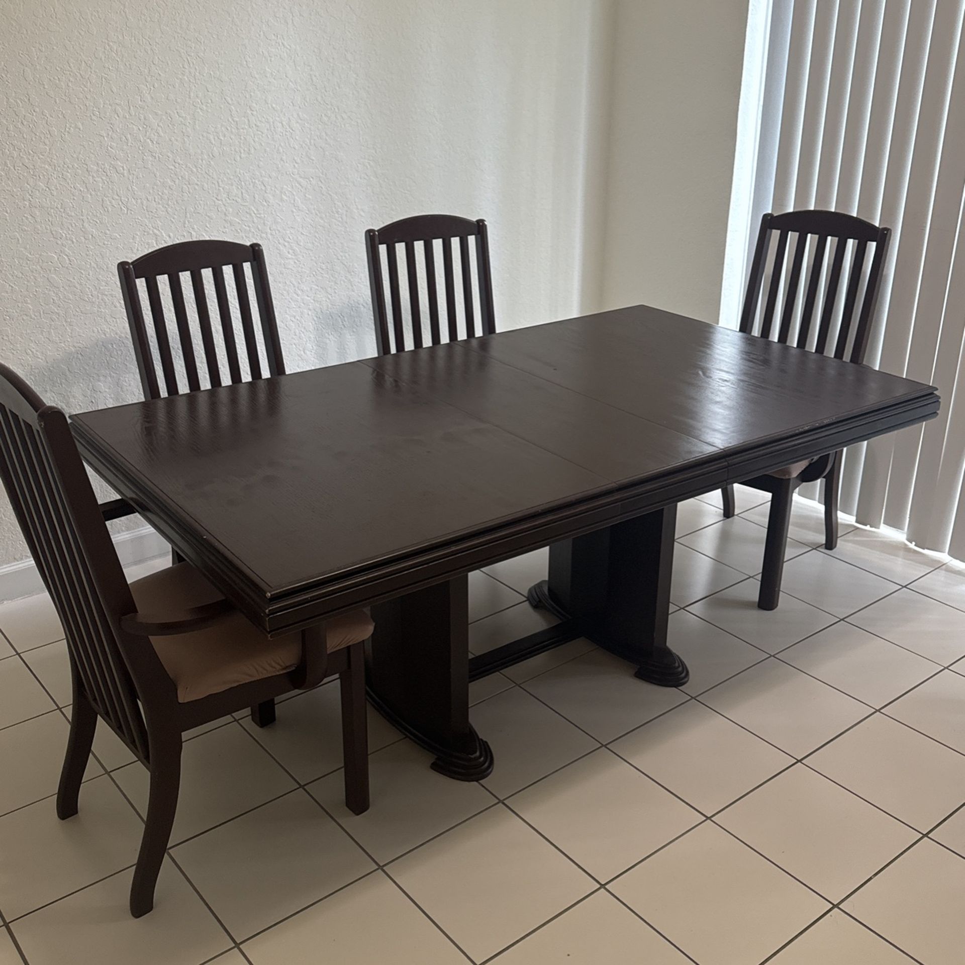 Dining table with chairs