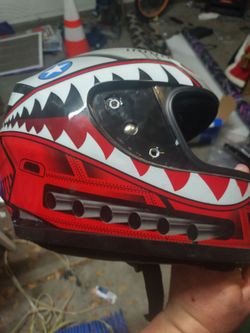 Full Face Motorcycle Helmet Shark Graphic
