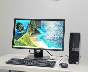 Fast Dell Optiplex 7050 SFF INTEL QUADCORE i5 vPro 7gen, 16GB RAM 256GB  SSD & 500GB HDD, DELL 22"screen".W11PRO