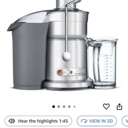 Breville Juice Fountain Elite 800JEXL, Silver complete with manual
